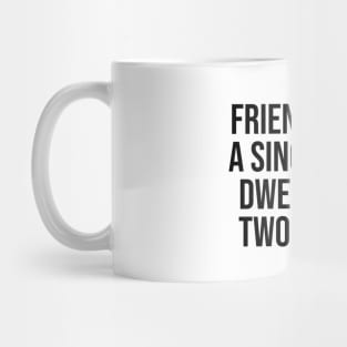Friendship is.a single soul Phrase Trending Quotes Mug
